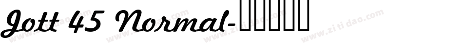 Jott 45 Normal字体转换
